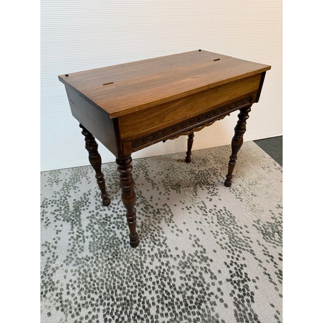 Design Plus Gallery presents a Spinet Desk from the Victorian Era. This spinet desk is compact, early-20th-century writing...