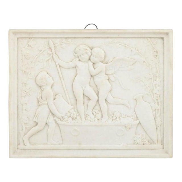 Antique Biscuit Wall Relief from Bing & Grondahl, 1870s For Sale