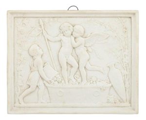 Antique Biscuit Wall Relief from Bing & Grondahl, 1870s