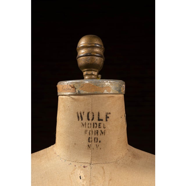 Beige Antique Rolling Dress Form by Wolf For Sale - Image 8 of 12