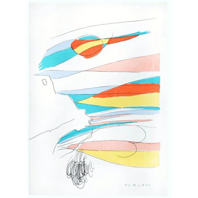 Modern Giulio Turcato, Untitled, Lithograph, 1970s For Sale - Image 3 of 3