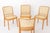 Mid-Century Modern Beech Bentwood and Vienna Cane Dining Chairs from Ligna, Former Czechoslovakia, 1960s, Set of 8 For Sale - Image 3 of 10