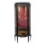 French Louis XV Style Ormolu Mounted Hand-Painted Curved Glass Vitrine Display Cabinet, 1940s For Sale