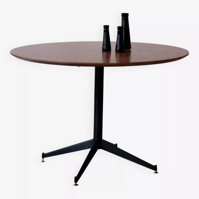 Mid-Century Modern Vintage Round Table by Osvaldo Borsani, 1950s For Sale - Image 3 of 8