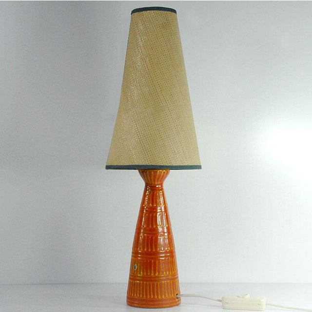 Mid-Century Ceramic Table Lamp, Romania, 1960s For Sale - Image 10 of 10