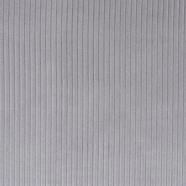Contemporary Schumacher Corduroy Wyatt Fabric in Steel Grey For Sale - Image 3 of 3