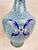 Mid-20th Century Chinese Blue & White Cloisonné Brass Vases - A Pair For Sale - Image 4 of 8