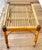Vintage Rattan Bamboo Glass Top Table For Sale In New York - Image 6 of 8
