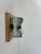 Brass and Glass Floral Motif Wall Sconces, Germany, 1970s, Set of 2 For Sale - Image 4 of 8