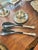 Victorian Vintage Gorham Sterling Silver “Buttercup” Hostess Salad Serving Set - Fork and Spoon For Sale - Image 3 of 8