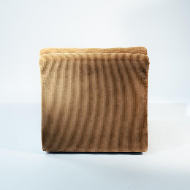 Brown Corduroy Modular Lounge Chairs by DUX, Sweden, 1970s, Set of 2 For Sale - Image 11 of 18