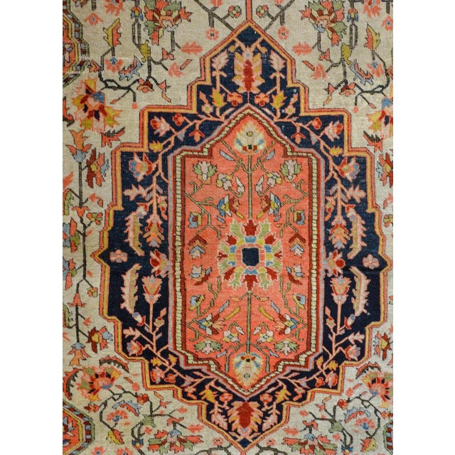 Wild Early 20th Century Sarouk Farahan Rug For Sale - Image 4 of 9