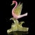Mid 20th Century Vintage Murano Salviati Dark Pink White Gold Flecks Italian Art Glass Flying Bird Duck Sculpture For Sale - Image 5 of 7