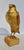Vintage 50s' carved and gilt wooden Hawk. Carved in wood with glass eyes and standing on wrapped wire feet. The noble...