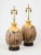 Wonderful pair of extra large Italian ceramic lamps with a beautiful textured Volcanic glazed finish. The lamps have been...