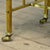 Small Brass Table with Marble Top, 1910s For Sale - Image 13 of 17