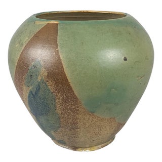 Stoneware Vase by Lucien Arnaud Puisaye, 1920s For Sale