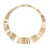 Stylish vintage 'Cleopatra' fringe necklace crafted in 14k yellow gold (circa 1980s). The choker length collar necklace...