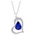3 Carat Tanzanite and 2 Carat Diamond Heart Pendant/ Necklace 18 Karat Gold For Sale - Image 15 of 18