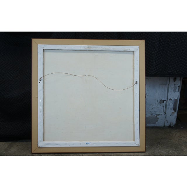 Late 20th Century Impressionist Style Mother and Child on a Beach Oil Painting by Martha Cristel, Framed For Sale - Image 11 of 13