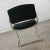 Vintage Modern Black & Chrome Cantilever Chair by United Chair Co Style of Steelcase For Sale - Image 11 of 13