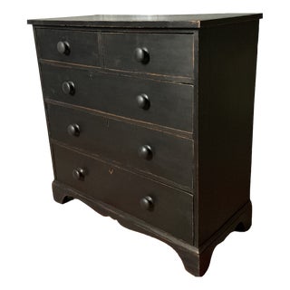 Victorian Painted Chest, 1850s For Sale