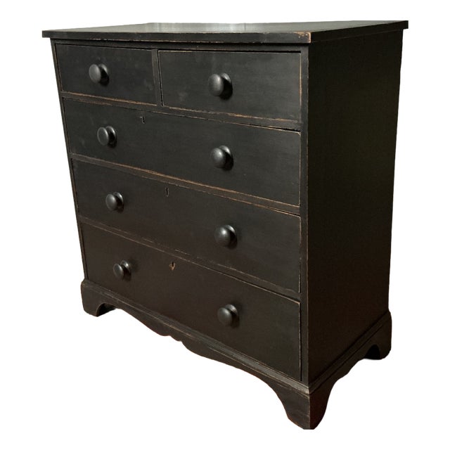 Victorian Painted Chest, 1850s For Sale