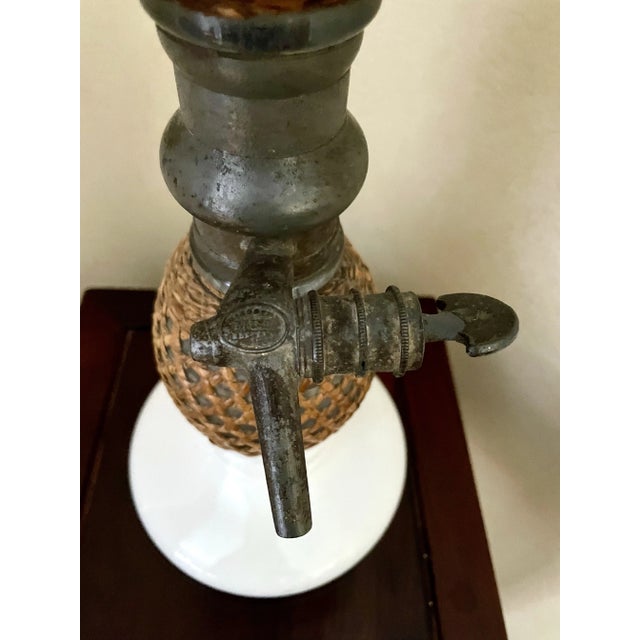 Late 19th Century French Briet Brevete Seltzer Bottle Cane Lamp For Sale - Image 5 of 7