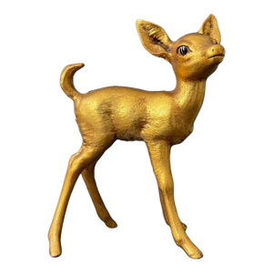 Vintage Anthony Freeman Gilt Gold Ceramic Deer
