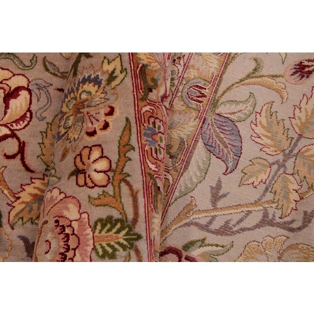 Textile Beautiful 1990's Pak-Persian Taupe/Red Wool Rug - 9'2'' X 12'5'' For Sale - Image 7 of 9