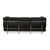 LC 2 3-Seater and 2-Seater Sofas in Black Leather by Le Corbusier for Cassina, Set of 2 For Sale - Image 14 of 18