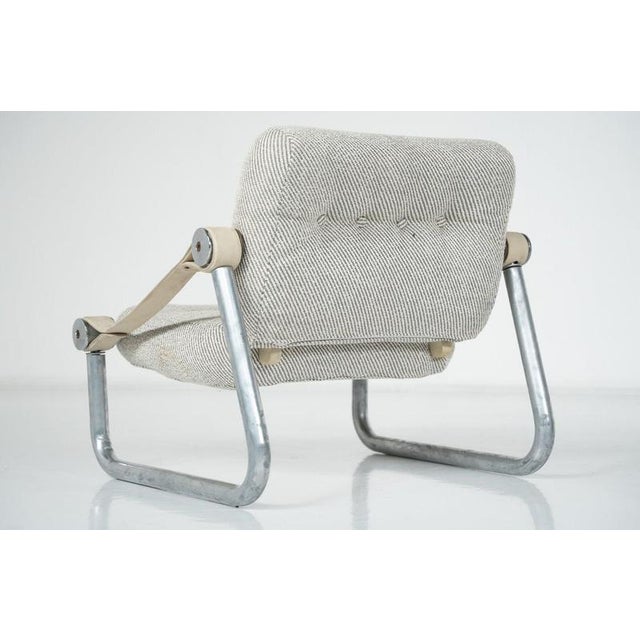 Upholstered Tubular Chrome Lounge Chairs, Italy, 1960s, Set of 2 For Sale - Image 12 of 14