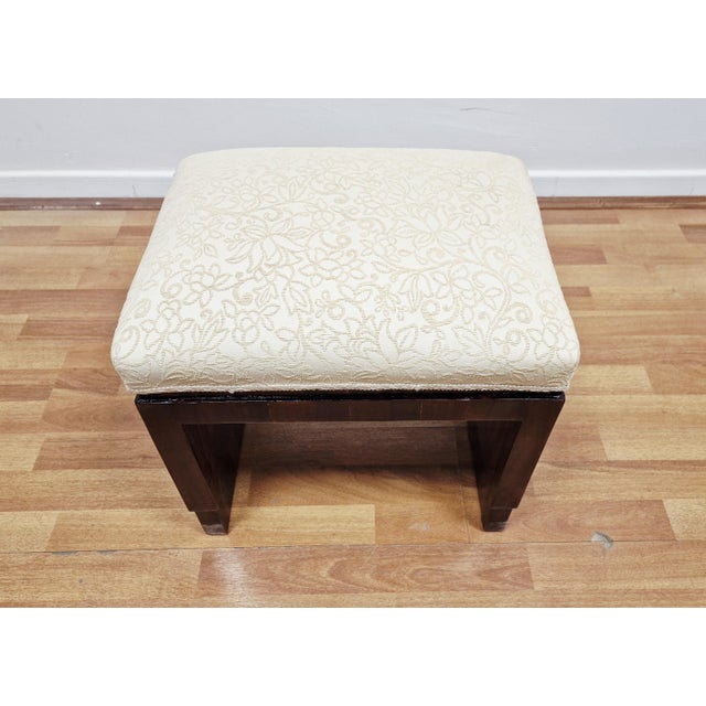 Vintage Italian Art Deco Stools in Walnut Crotch, 1930s, Set of 2 For Sale - Image 14 of 16