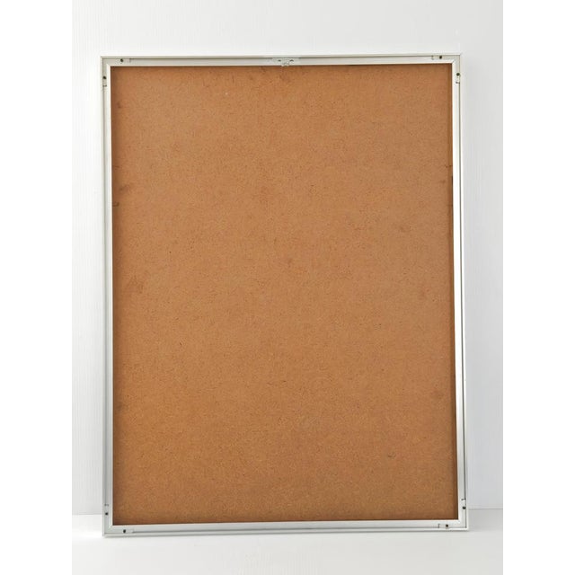 Vintage Don Quixote Painting in Brushed Aluminium, 1970s For Sale - Image 4 of 10