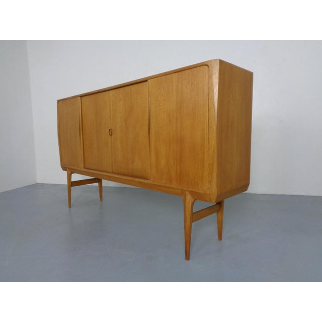 Tan Oak Sideboard by Johannes Andersen for Hans Bech, 1960s For Sale - Image 8 of 18