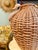 MidCentury Wicker & Wood Carving Swan Detail Large Vase For Sale - Image 10 of 11