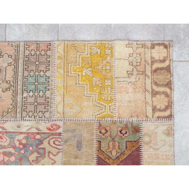 Mid 20th Century Floral Oushak Runner For Sale - Image 6 of 10
