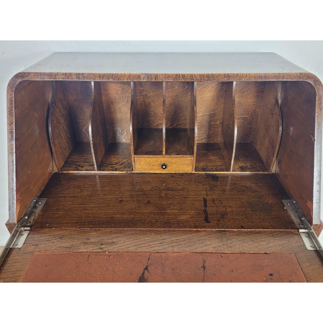 Vintage Oak Desk, 1960s For Sale - Image 10 of 18