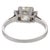 1920s Art Deco Gia 2.19 Carat Diamond Platinum Engagement Ring, Size 7 For Sale In Los Angeles - Image 6 of 6