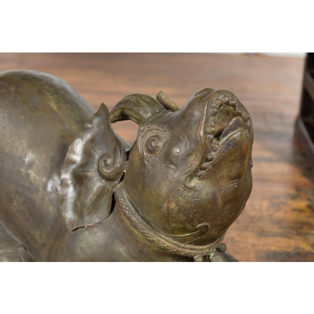 Mid 19th Century Celebes Island Hand-Tooled Temple Monster Sculpture For Sale - Image 9 of 13