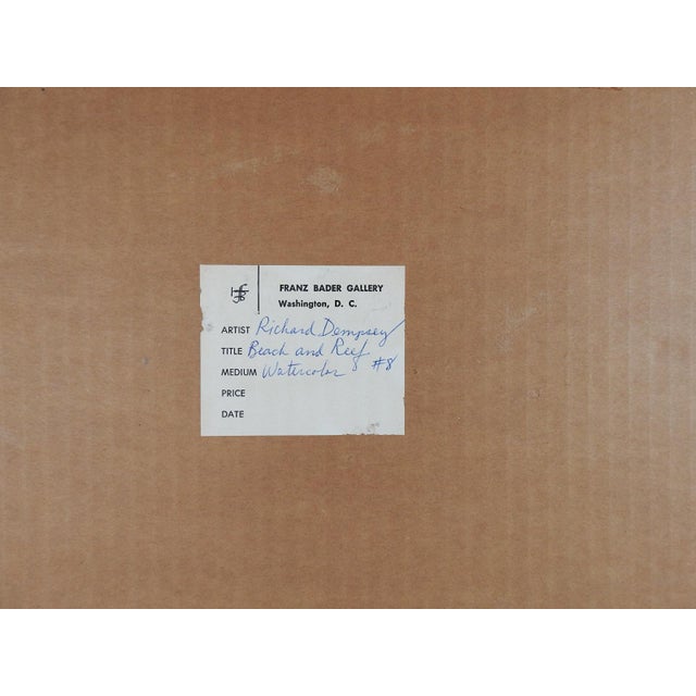Mid 20th Century Mid 20th Century Richard Dempsey Abstract Watercolor Painting For Sale - Image 5 of 8