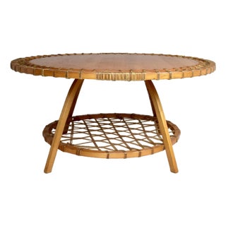Vintage Snowshoe Coffee Table by SnoCraft, Norway Maine For Sale