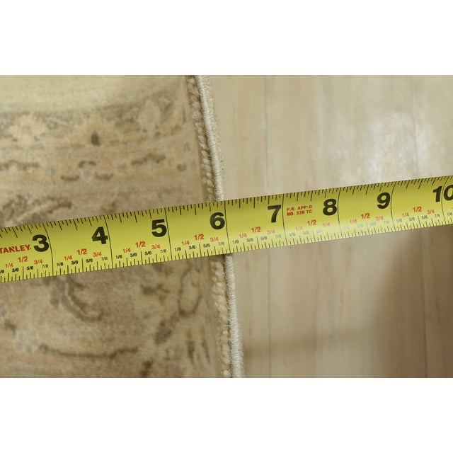 Ziegler Rug 9'11'' X 13'9'' Beige Wool Traditional Hand-Knotted Oriental Carpet For Sale - Image 11 of 12