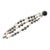 Vintage 1950s Signed Hattie Carnegie Beaded Faux-Hematite & Faux-Pearl Greyscale Bracelet For Sale