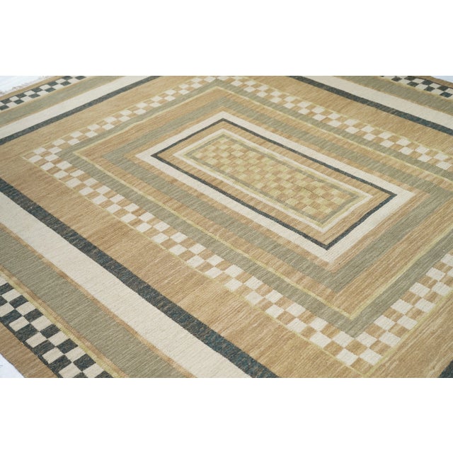 Textile Turkish Sumak Flat Weave Wool Rug 8'0" X 10'0" For Sale - Image 7 of 10