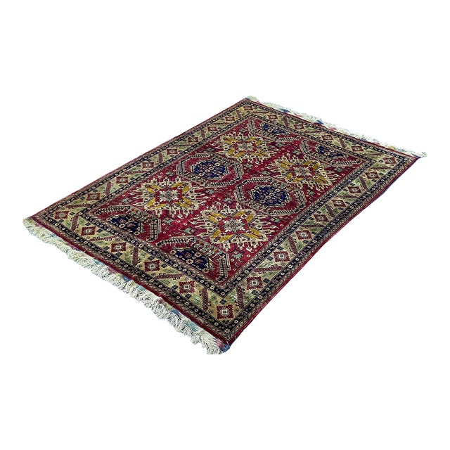 Persian Hand Knotted Silk Floor Area Rug - 7’ X 10’ For Sale