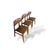 Dining Chairs in Teak and Vinyl, Set of 3 For Sale - Image 6 of 9
