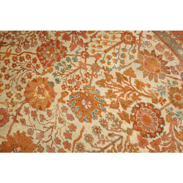 Asian Antique Zabihi Collection Antique Turkish Oushak Rug - 9'4" x 11' For Sale - Image 3 of 12
