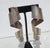 Brutalist Silver Metal Clip-on Earrings For Sale - Image 4 of 5