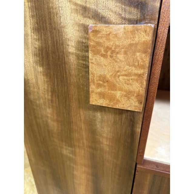 Art Deco Walnut Display Cabinet, 1930s For Sale - Image 6 of 11